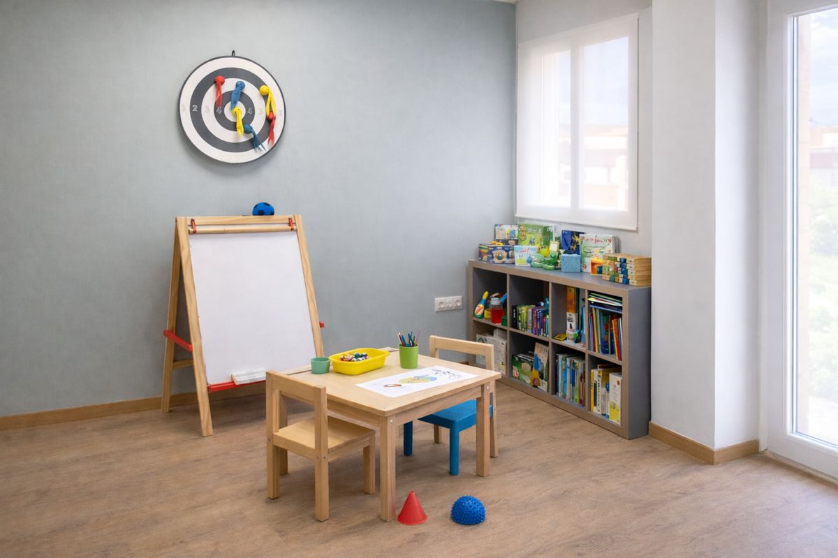 Zona de trabajo con niños